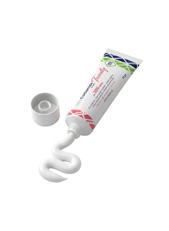 هيبتا كارباميد توينتي كريم – كريم ترطيب عميق بنسبة 20% يوريا للبشرة الجافة والخشنة جدًا – 50 جم - Image 2